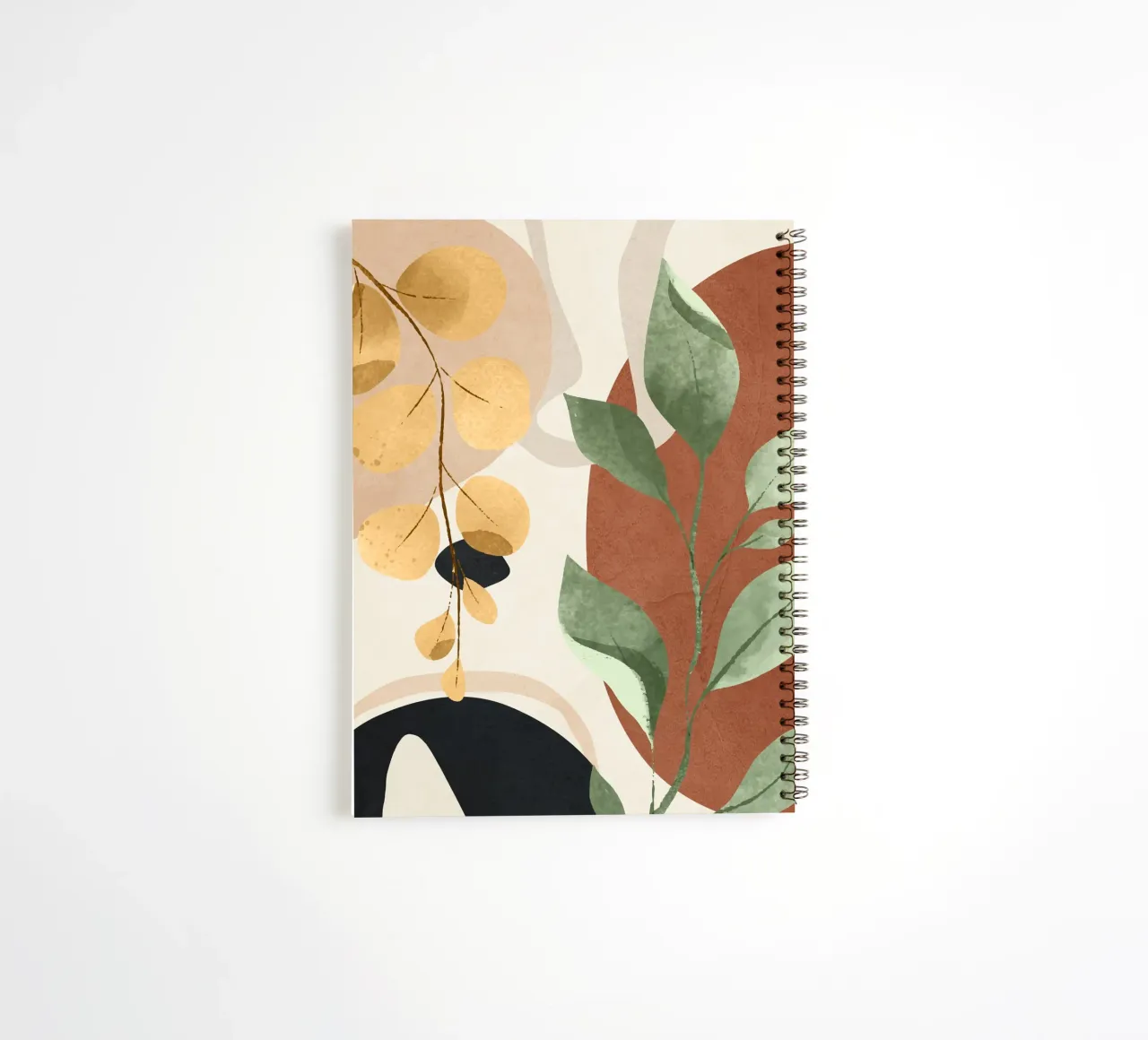 Branches and Leaves in an Abstraction 02 spiral notebook by cityart
