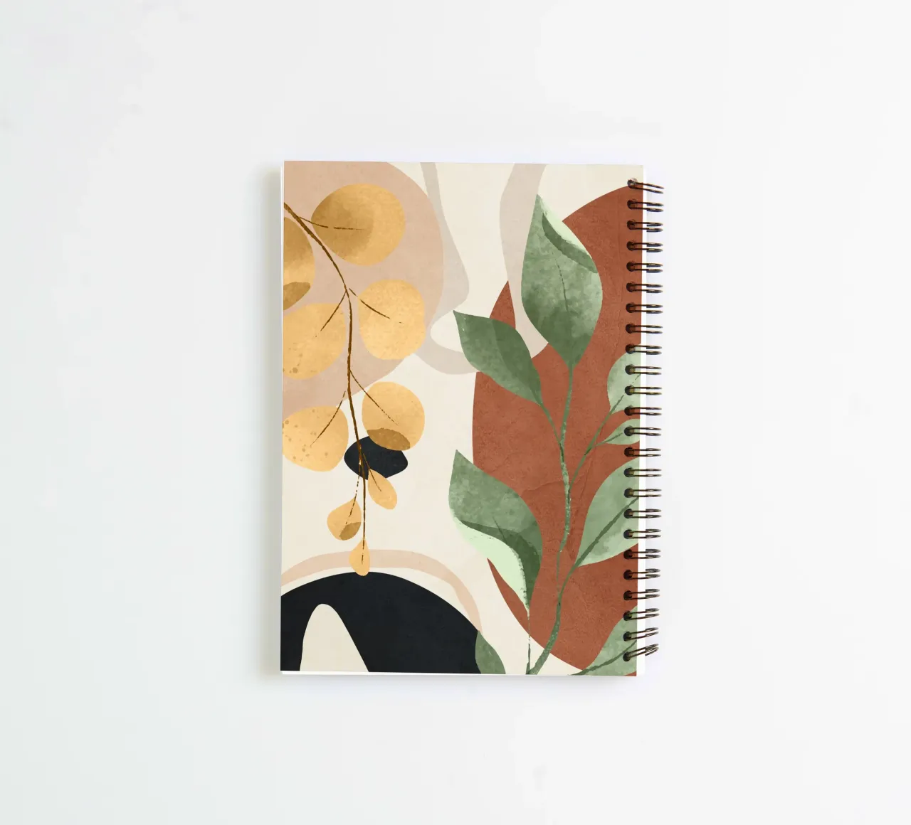 Branches and Leaves in an Abstraction 02 spiral notebook by cityart
