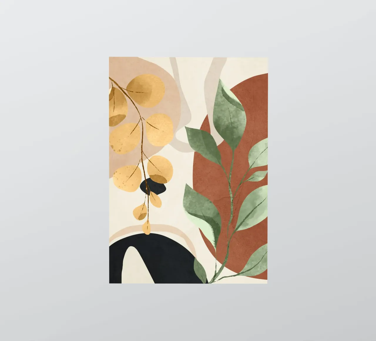 Branches and Leaves in an Abstraction 02 adesivo da cityart