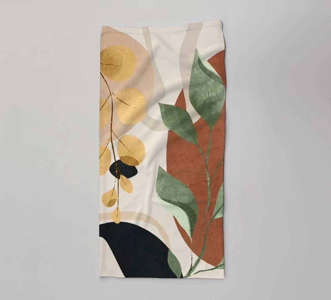 Branches and Leaves in an Abstraction 02 towel by cityart