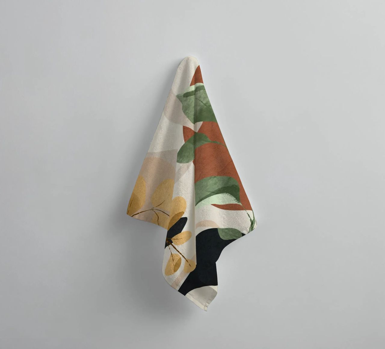 Branches and Leaves in an Abstraction 02 towel by cityart