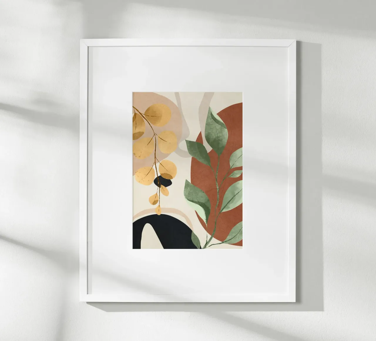 Branches and Leaves in an Abstraction 02 poster van cityart