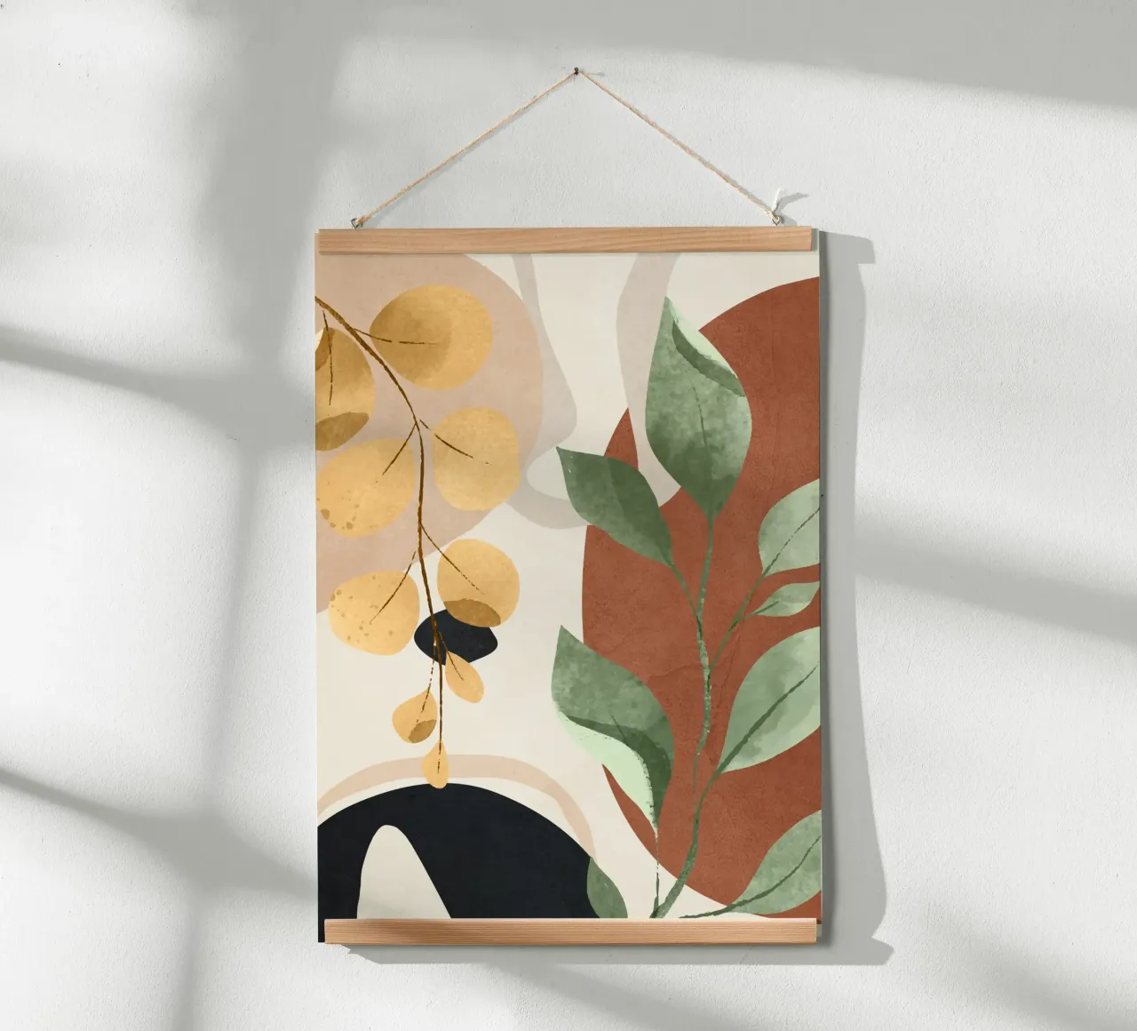Branches and Leaves in an Abstraction 02 poster van cityart