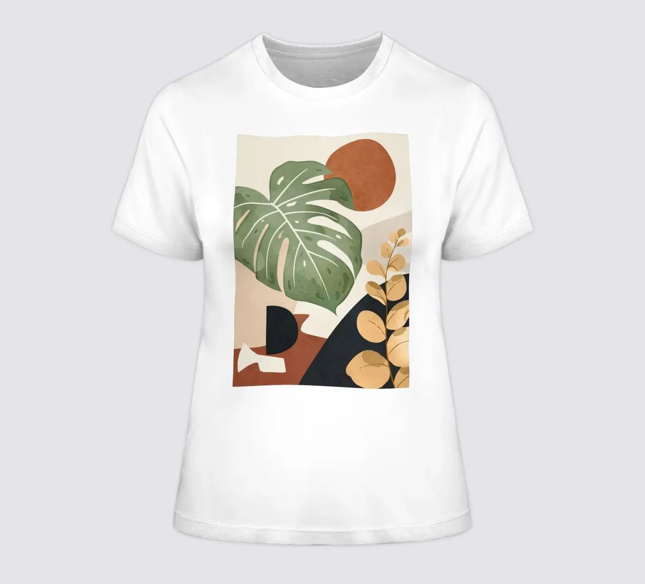 Branches and Leaves in an Abstraction 03 t-shirt da donna da cityart