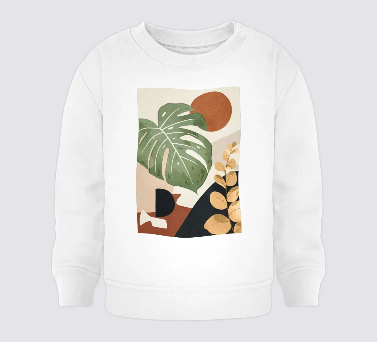 Branches and Leaves in an Abstraction 03 Baby Sweatshirt von cityart