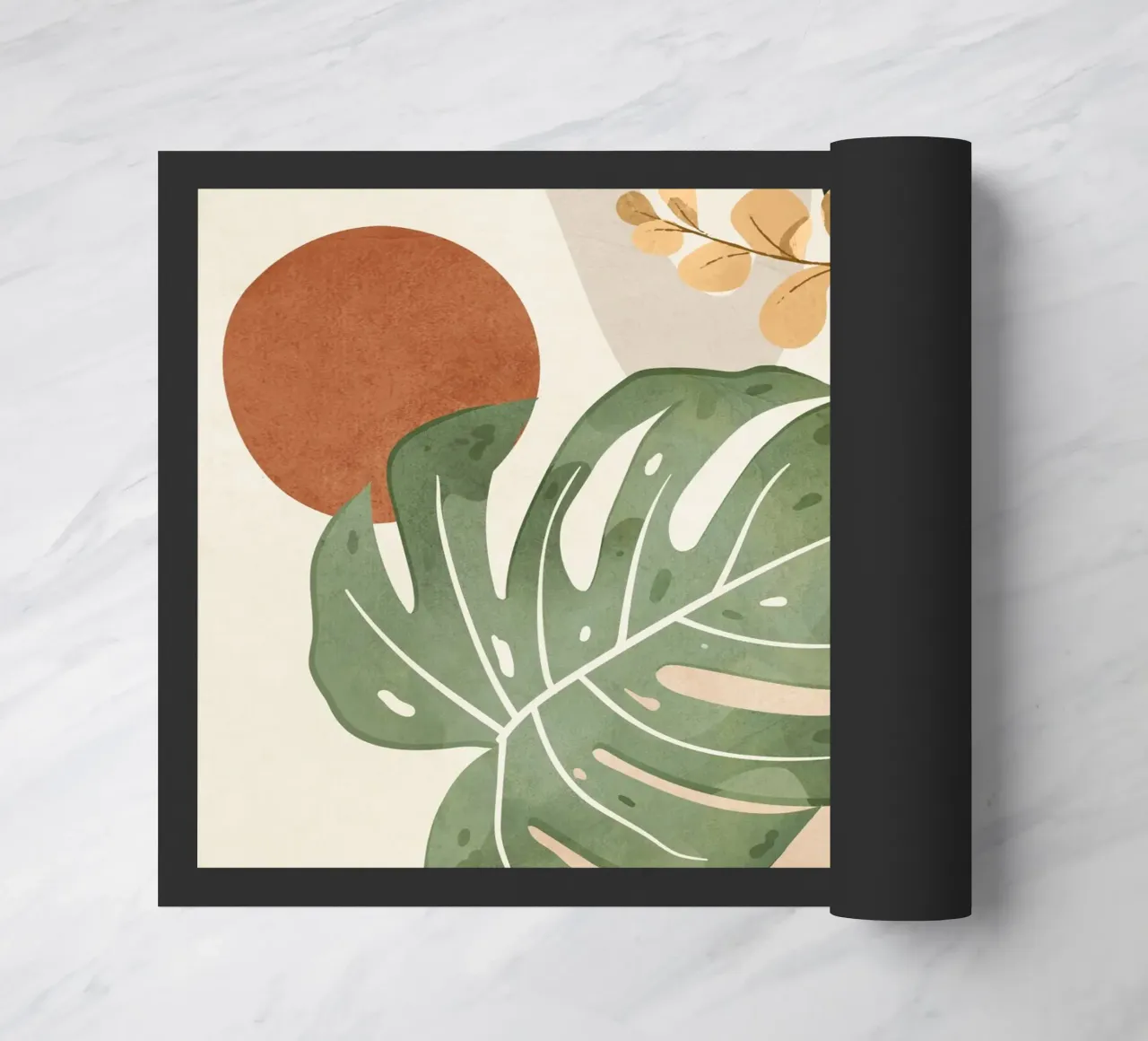 Branches and Leaves in an Abstraction 03 doormat by cityart