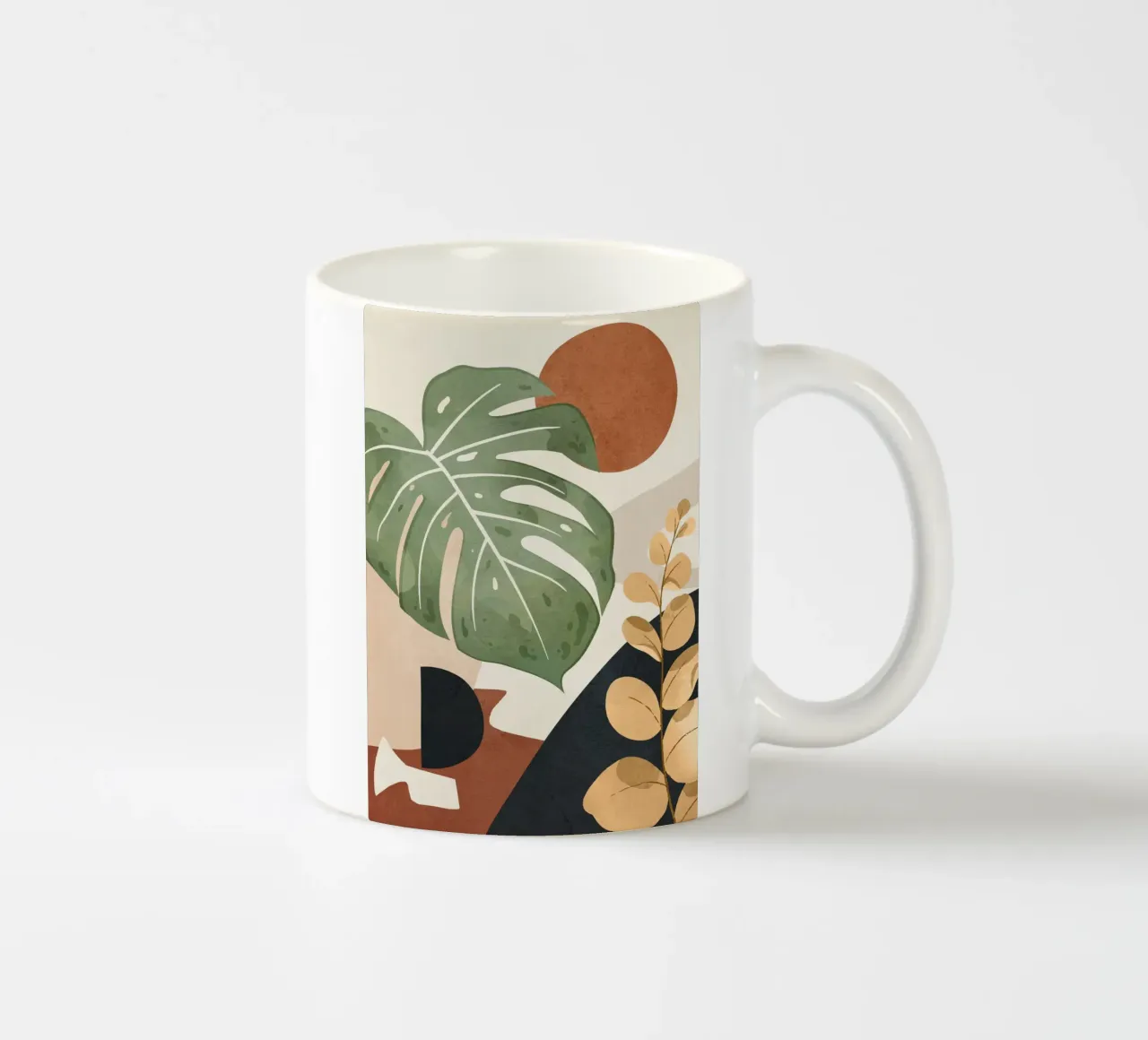 Branches and Leaves in an Abstraction 03 Keramik Tasse von cityart
