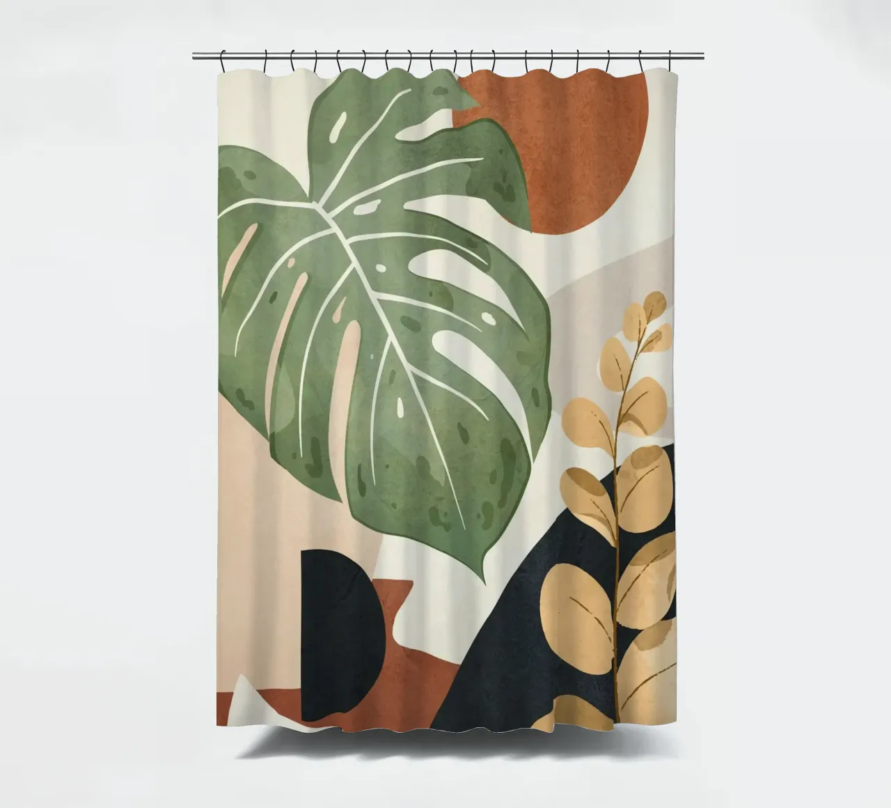 Branches and Leaves in an Abstraction 03 tenda da doccia da cityart