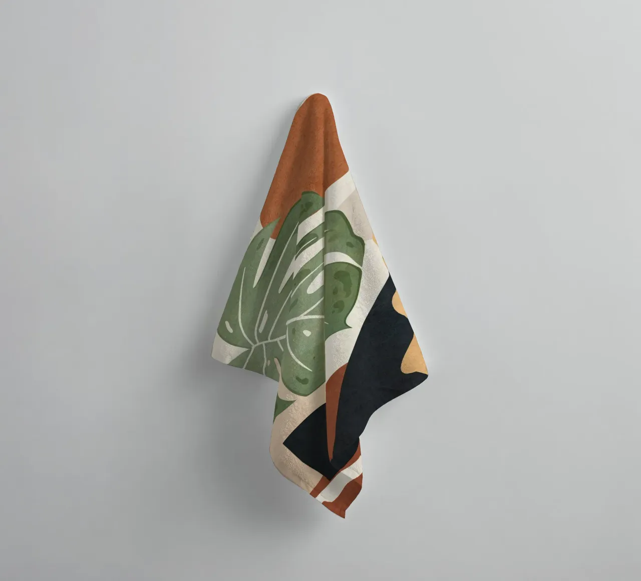 Branches and Leaves in an Abstraction 03 serviette de bain de cityart