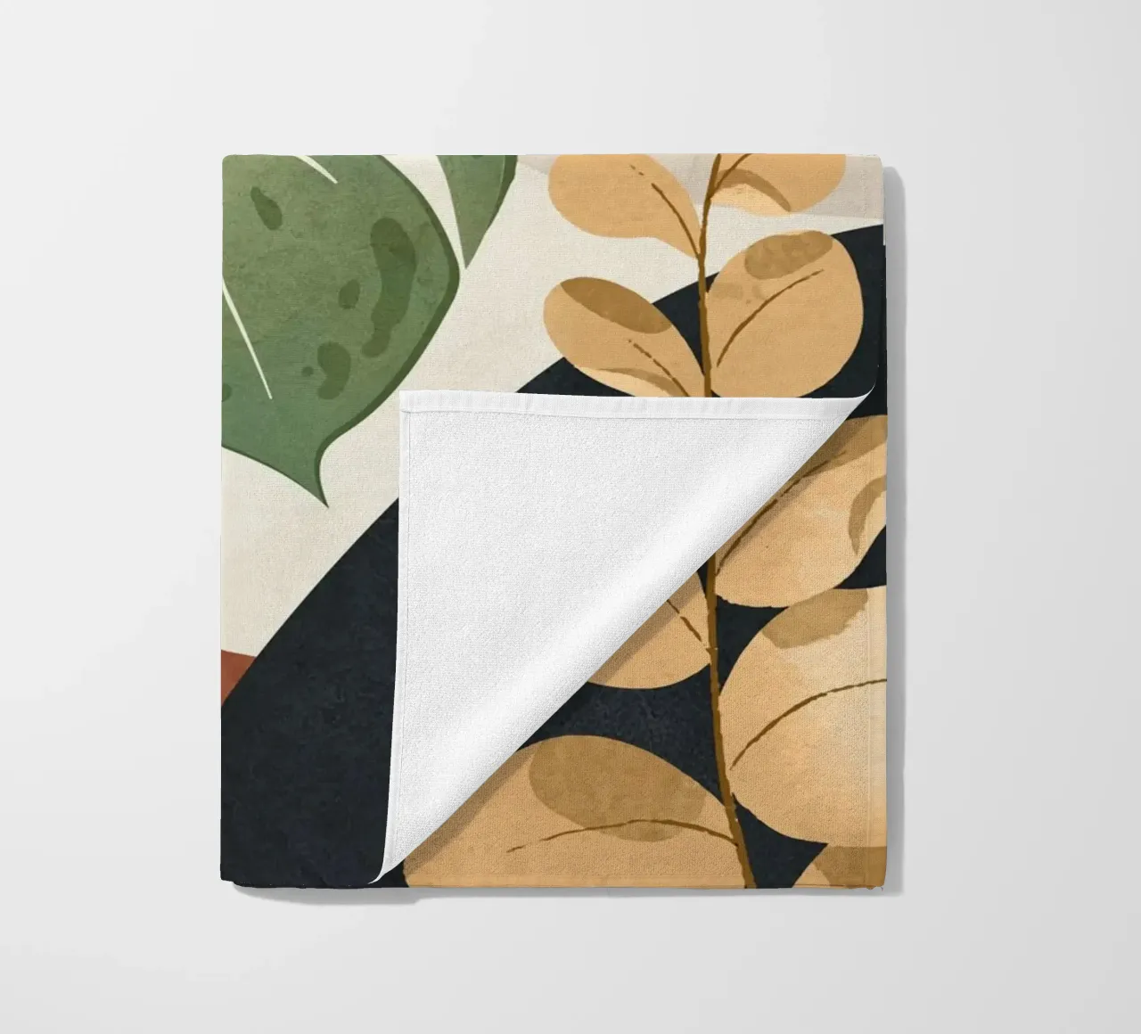 Branches and Leaves in an Abstraction 03 serviette de plage de cityart