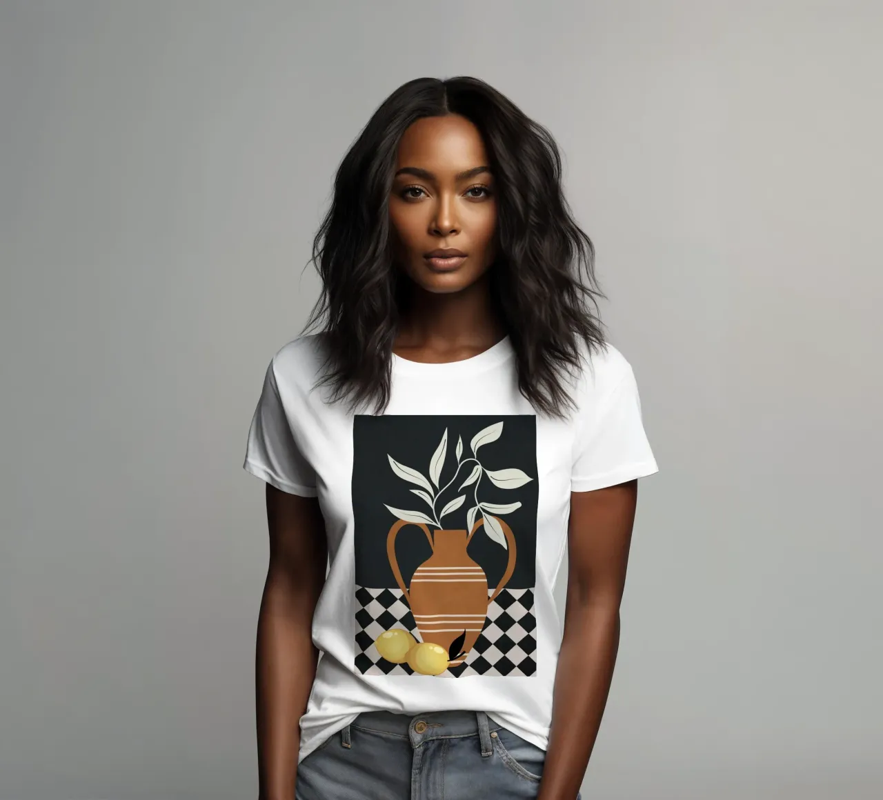 Still Life in Balance 1 women's fitted t-shirt by Nadjaa