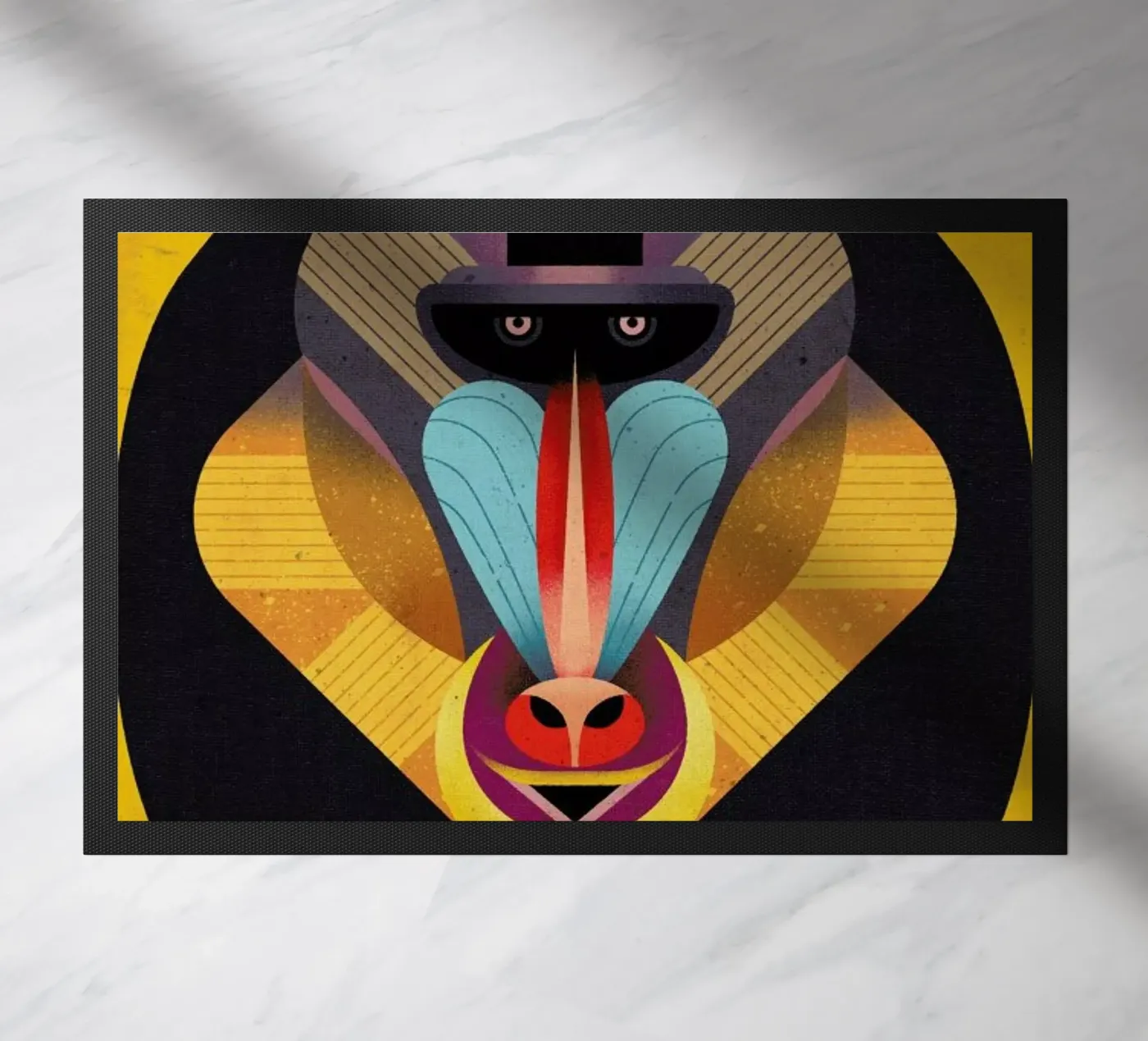 Mandrill Fußmatte von Dieter Braun