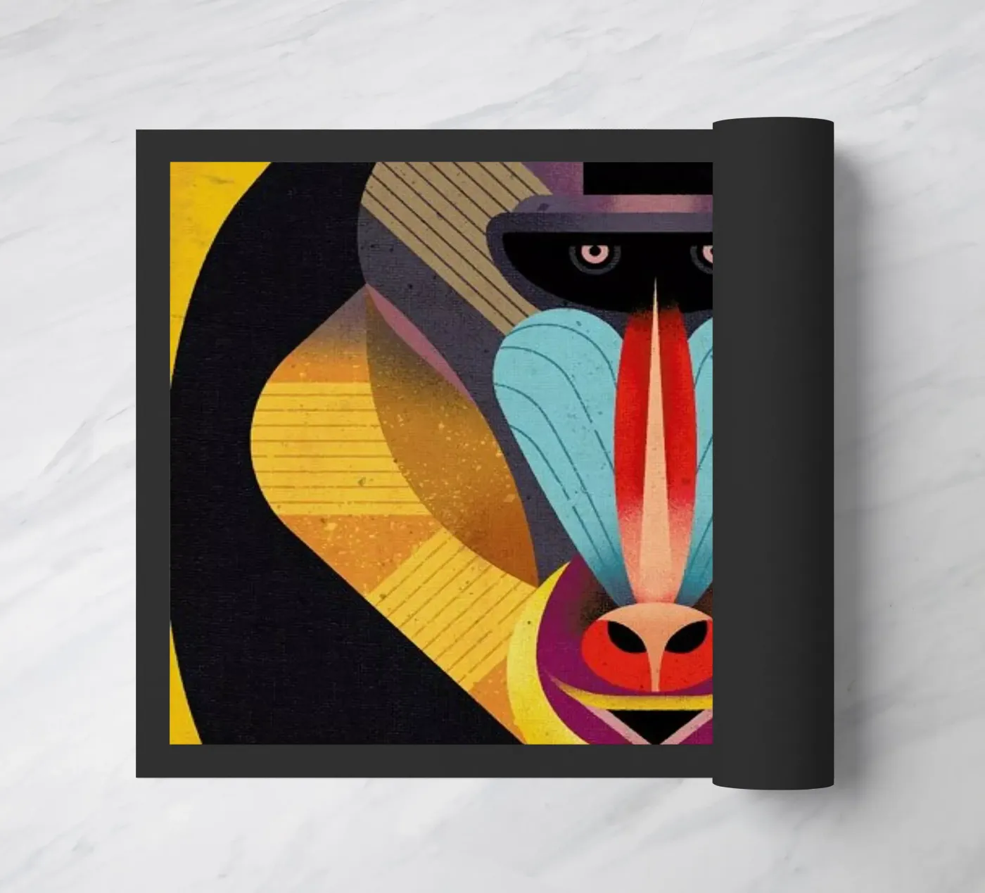 Mandrill Fußmatte von Dieter Braun