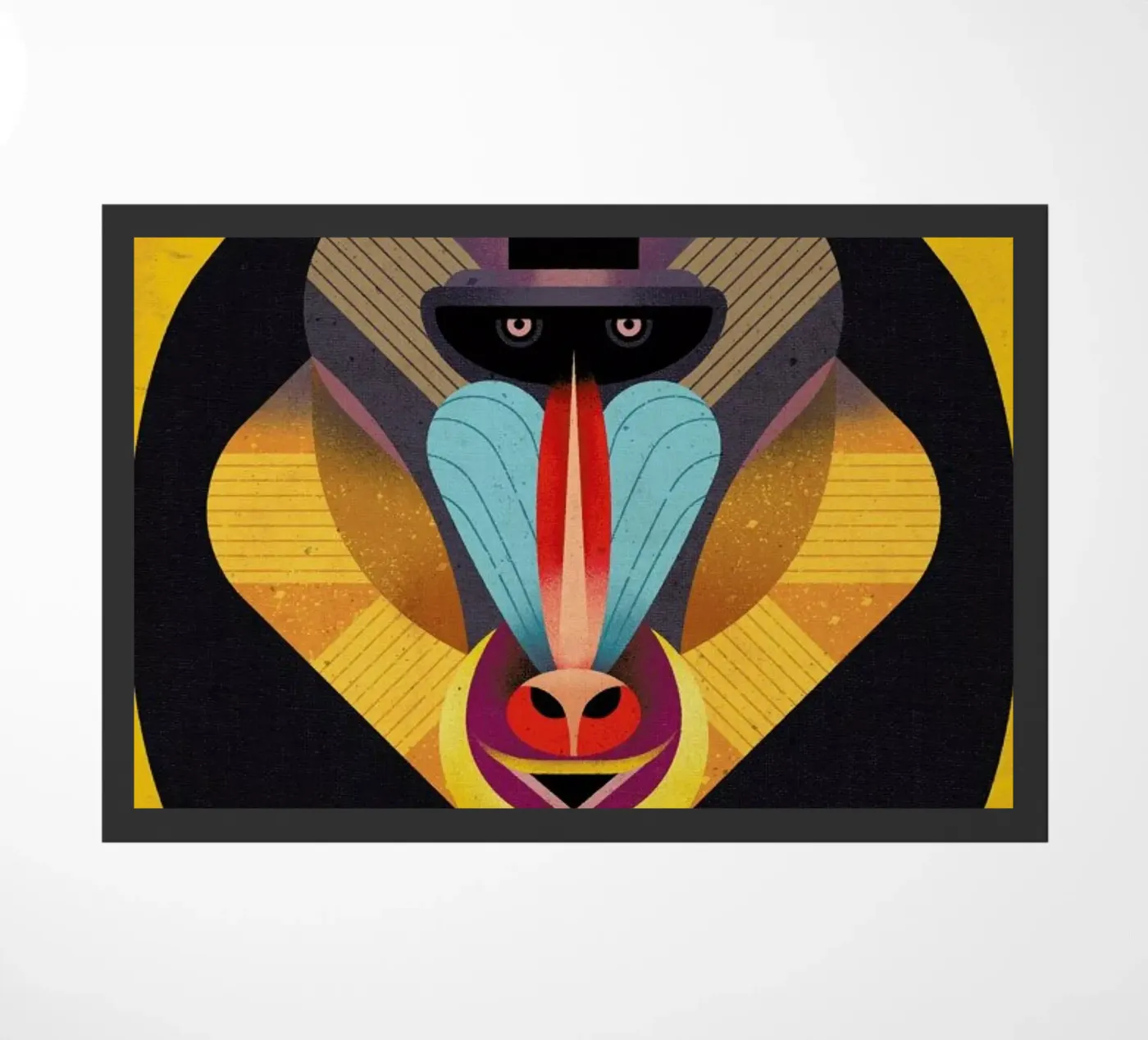 Mandrill Fußmatte von Dieter Braun