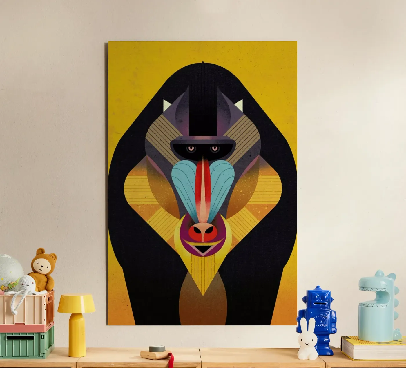 Mandrill forex plate by Dieter Braun