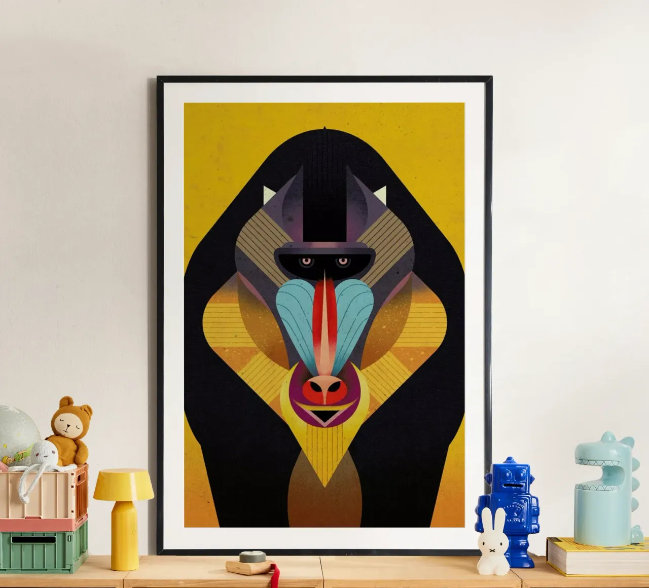Mandrill poster by Dieter Braun