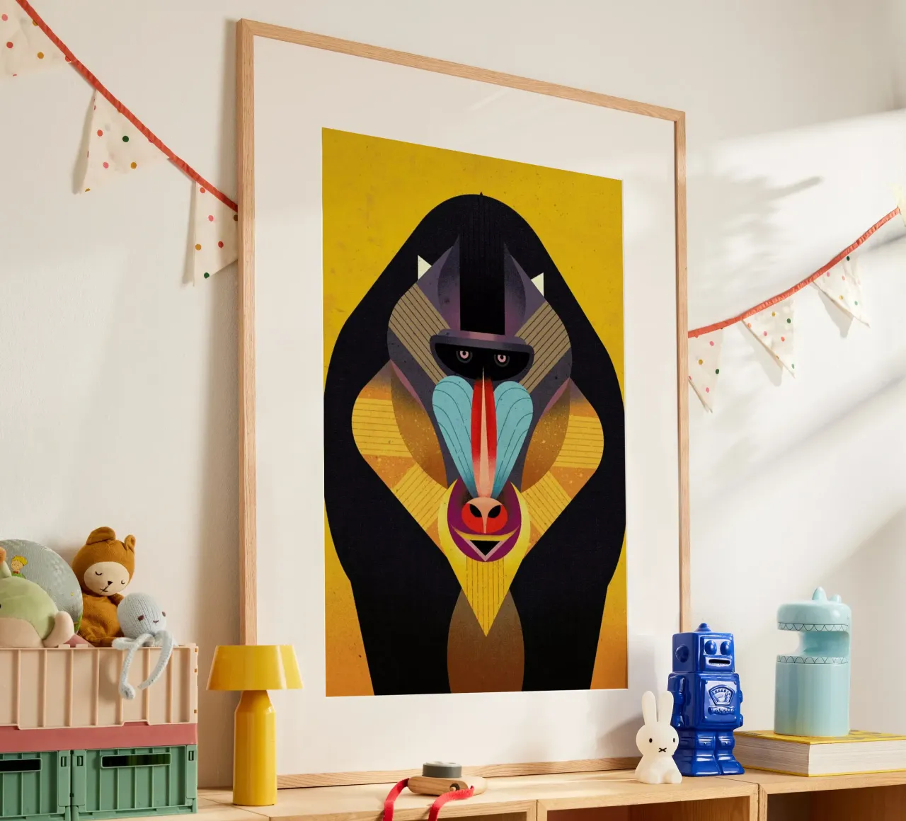 Mandrill poster by Dieter Braun