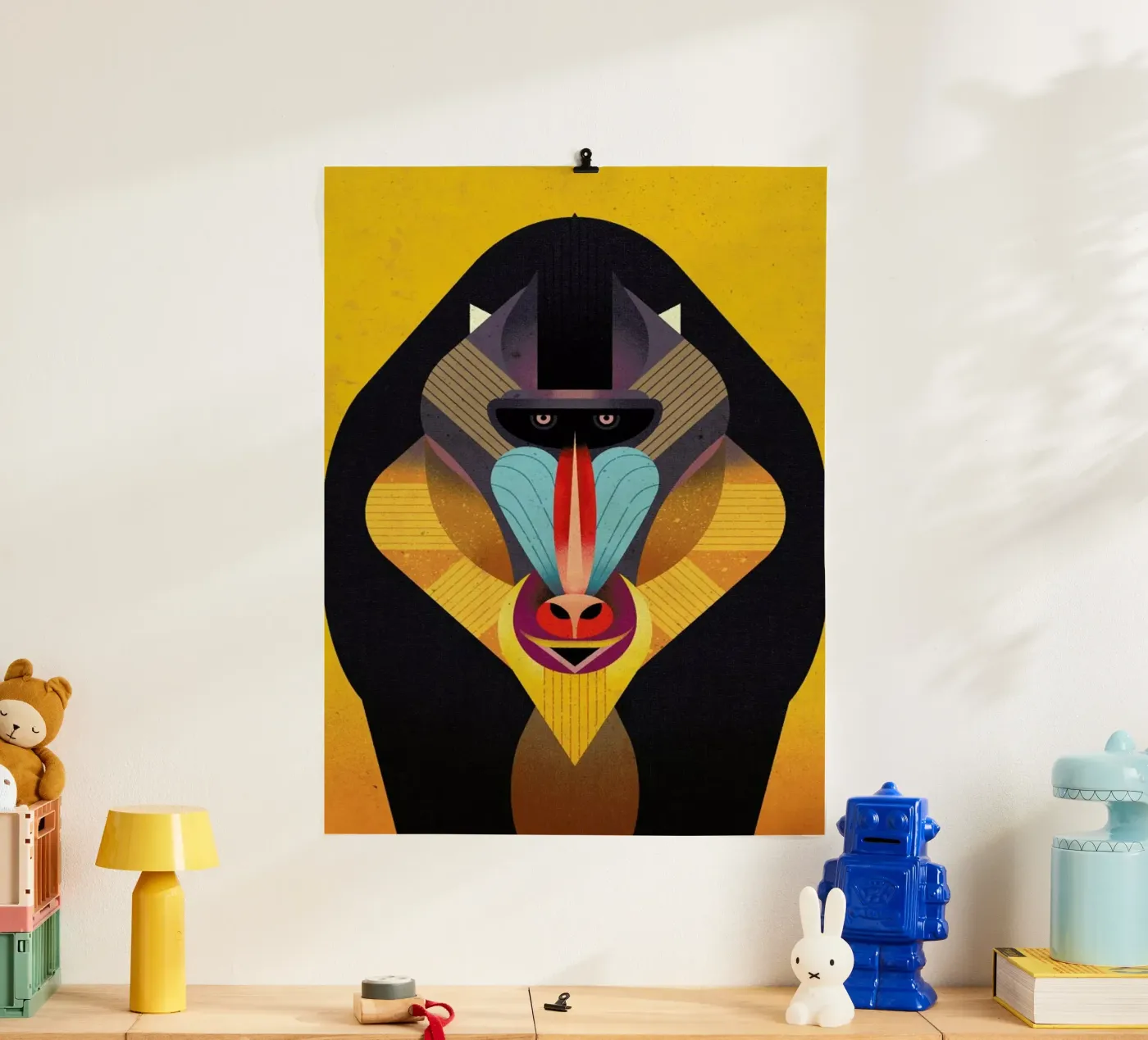 Mandrill Poster von Dieter Braun
