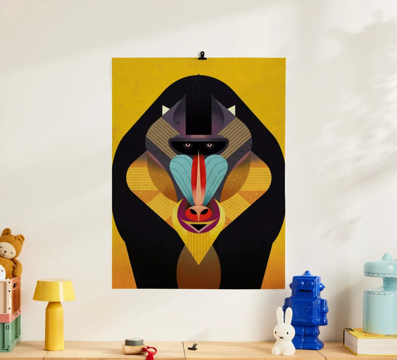 Mandrill poster by Dieter Braun