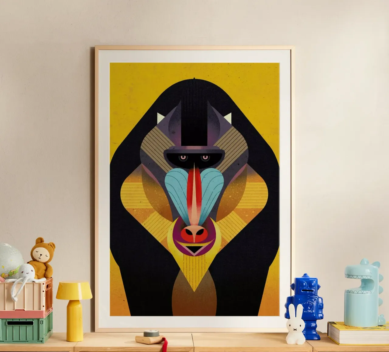 Mandrill poster by Dieter Braun