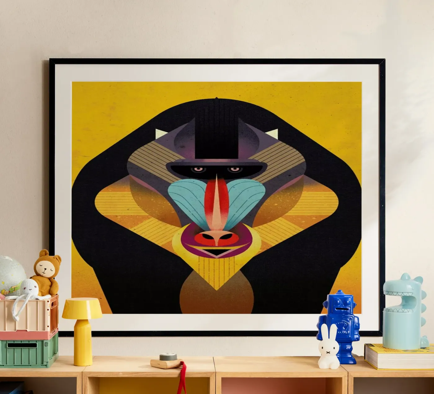 Mandrill Poster von Dieter Braun