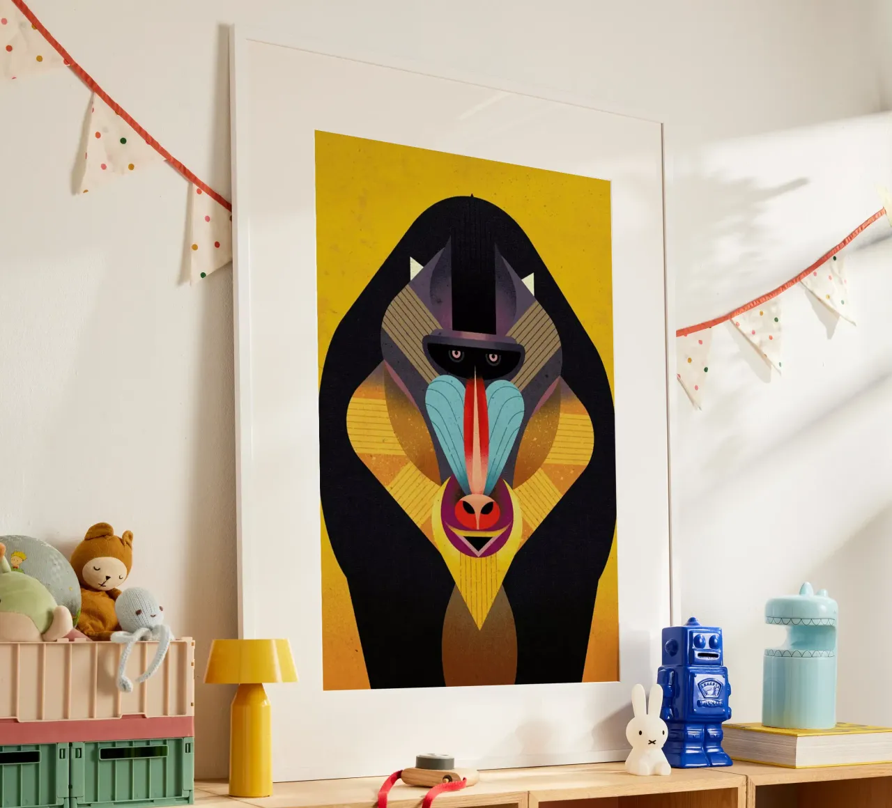 Mandrill poster by Dieter Braun