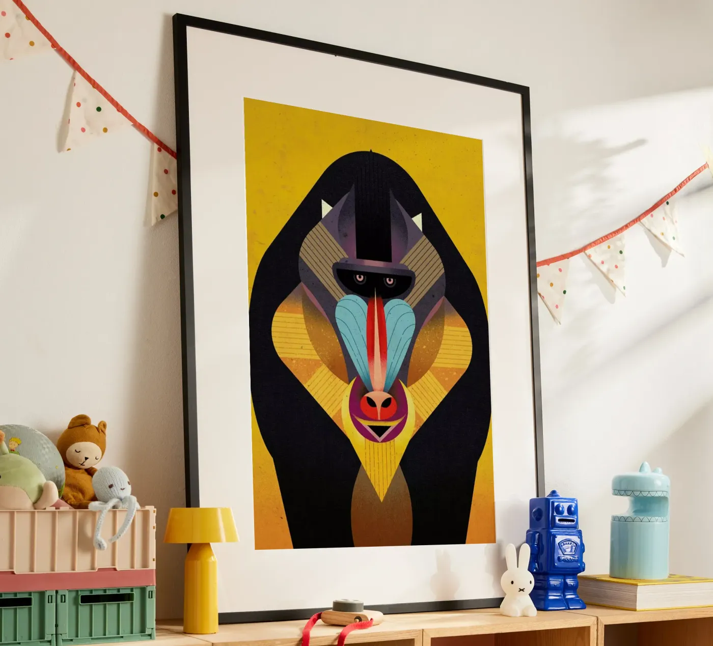 Mandrill Poster von Dieter Braun