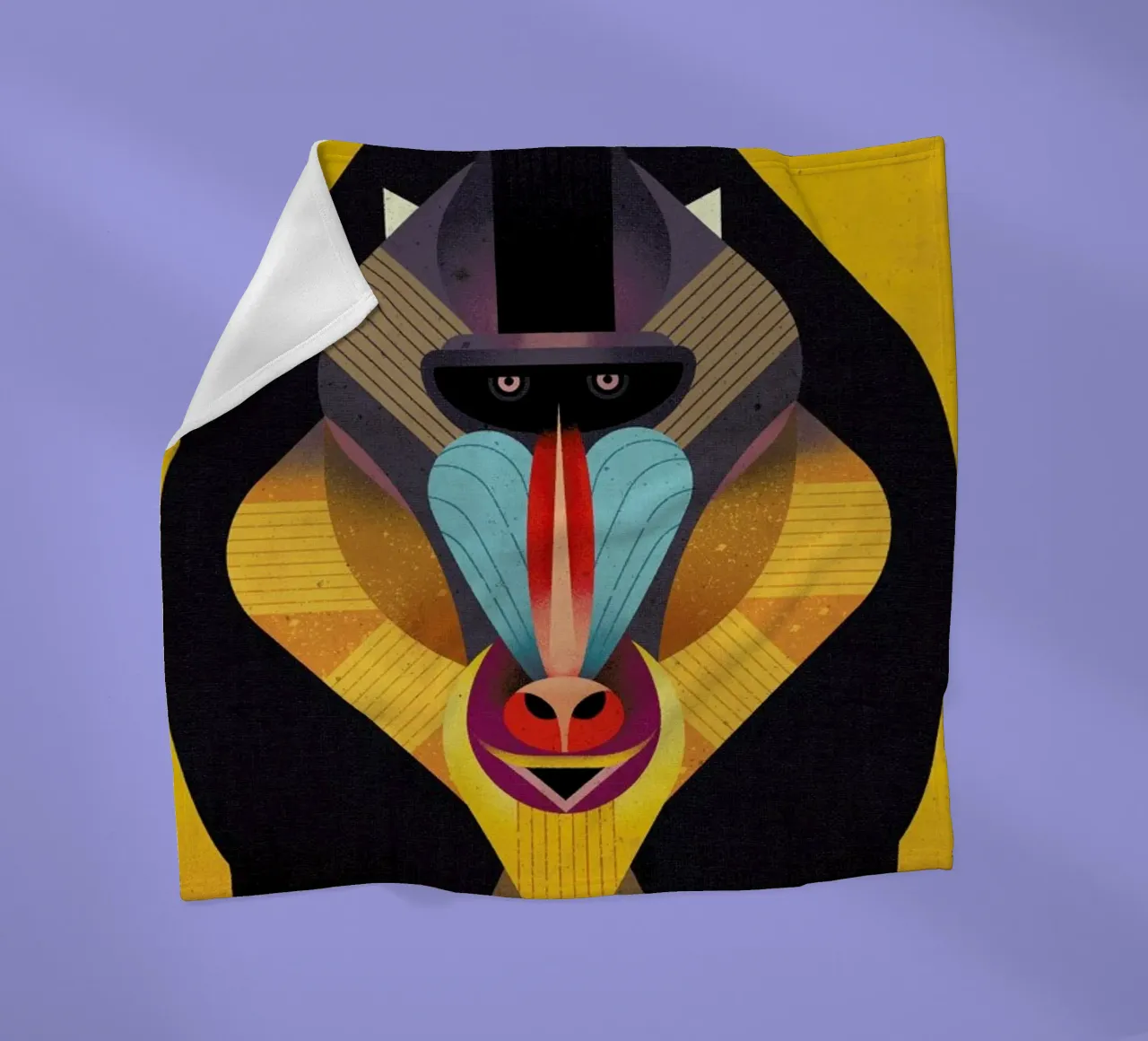Mandrill Fleecedecke von Dieter Braun