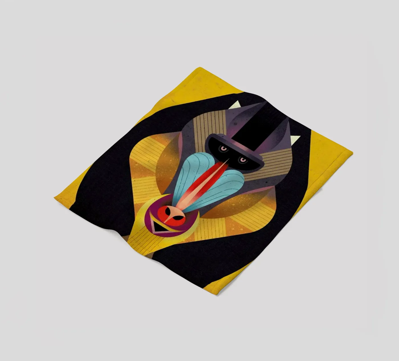 Mandrill fleecedeken van Dieter Braun