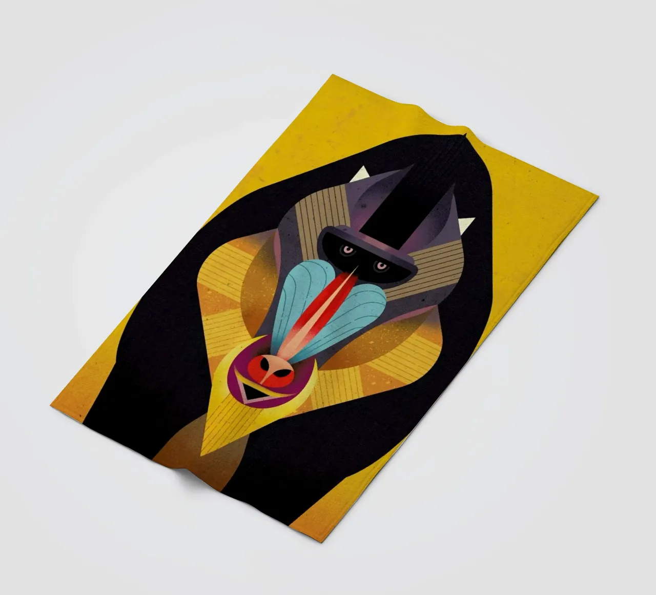 Mandrill Fleecedecke von Dieter Braun