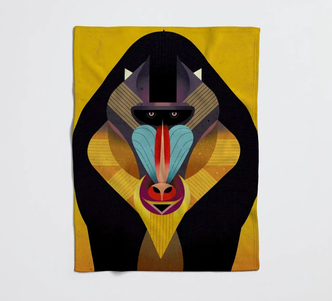 Mandrill Fleecedecke von Dieter Braun