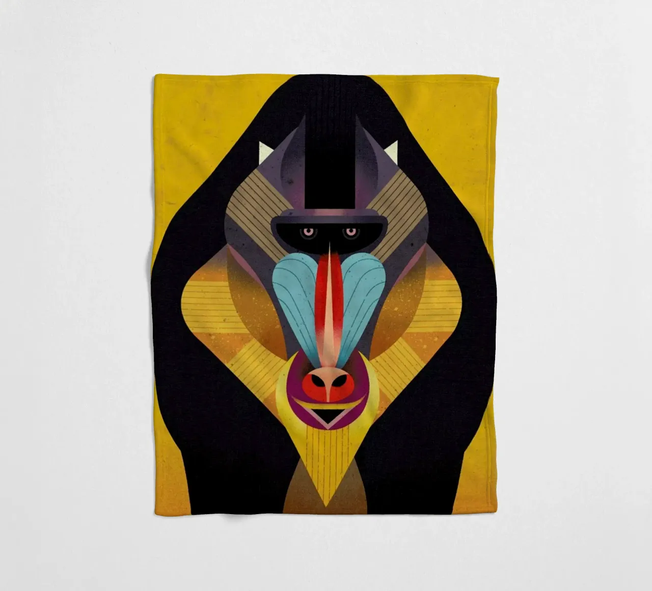 Mandrill Fleecedecke von Dieter Braun
