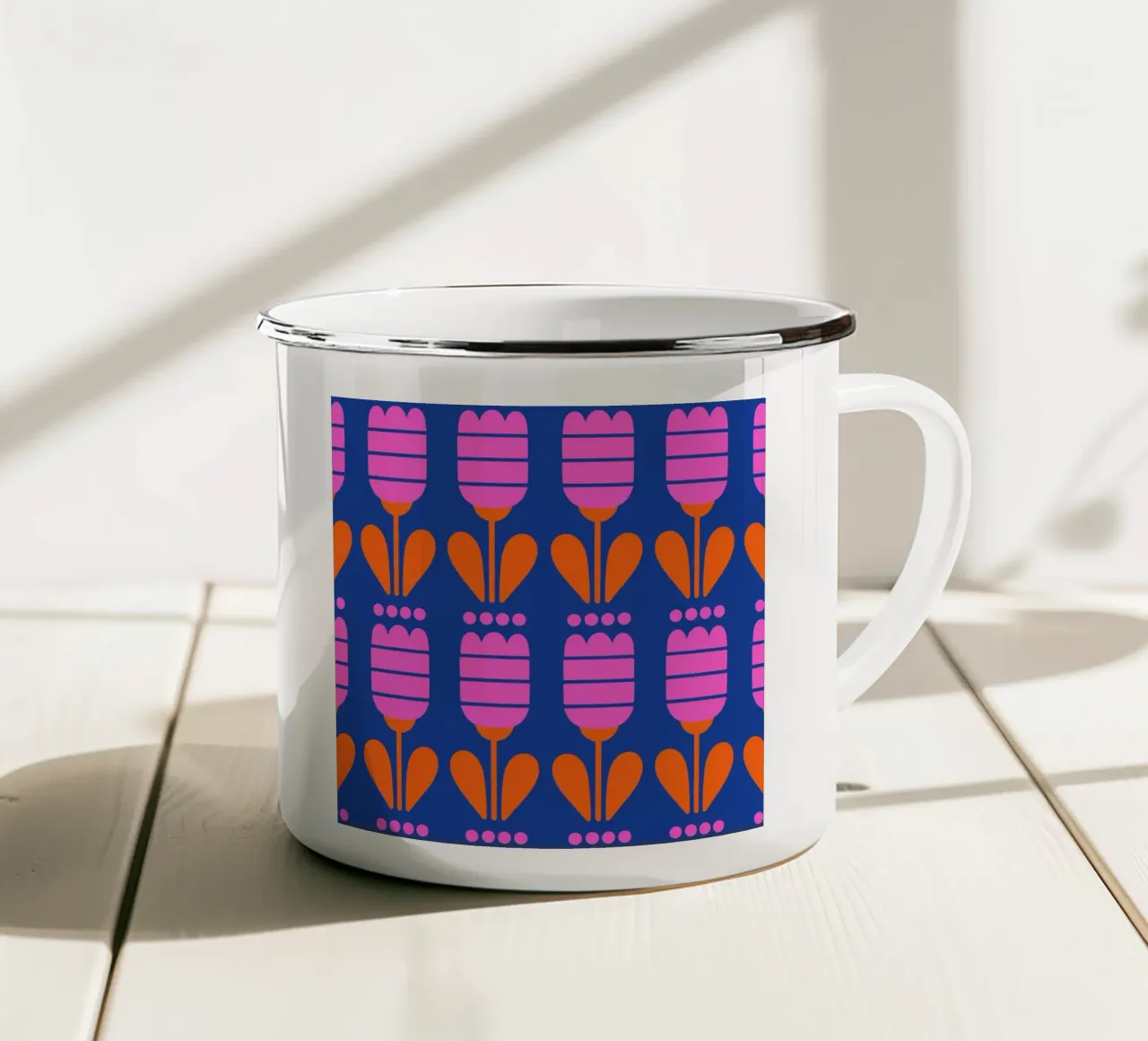 trallala tazza in smalto da fummelhummel
