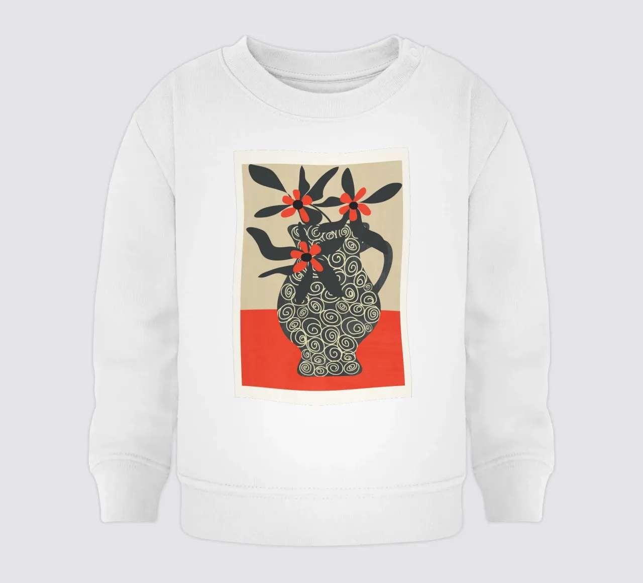 Modern Bloom 3 felpa neonato da Flow Line