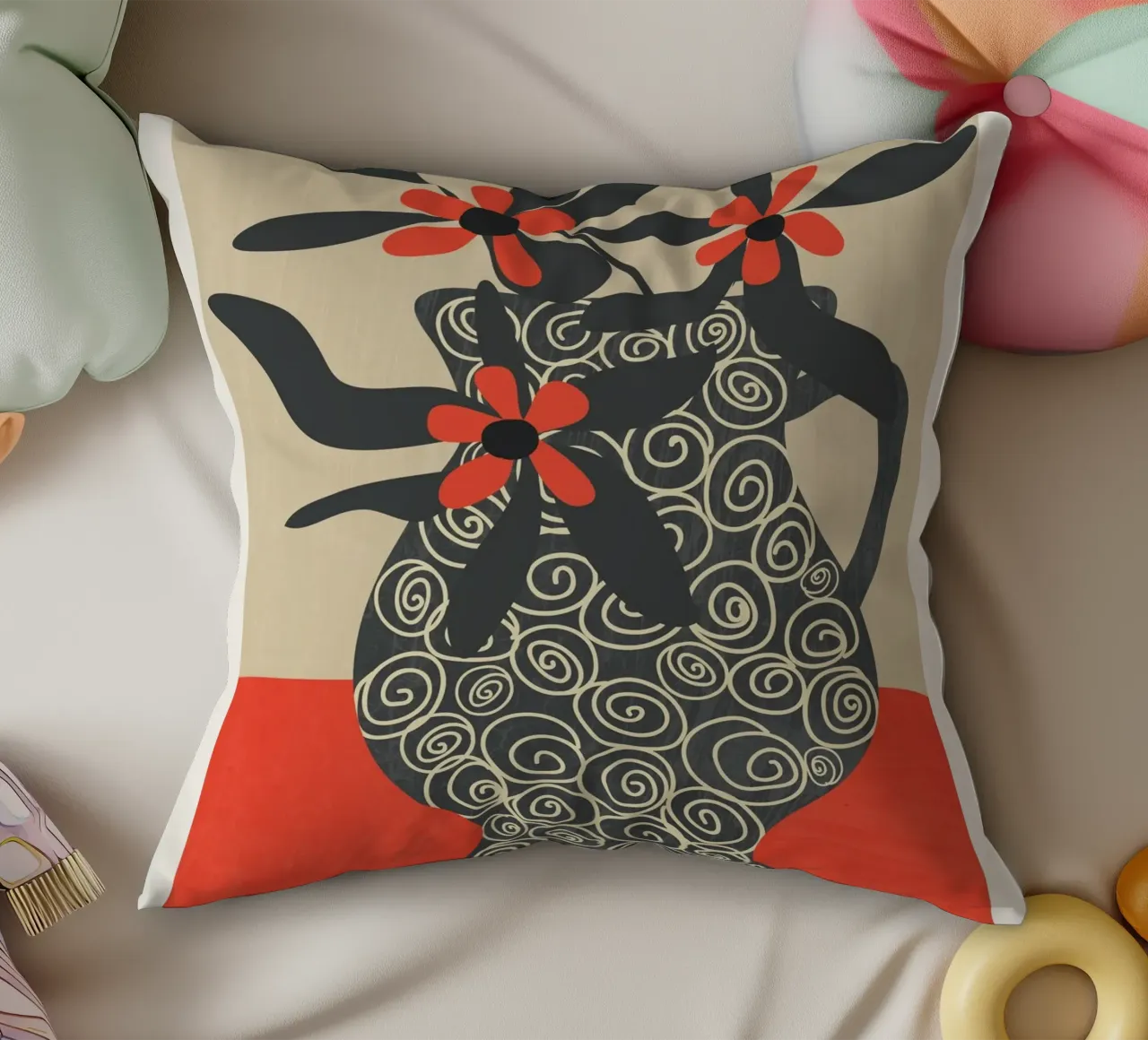 Modern Bloom 3 cuscino da Flow Line