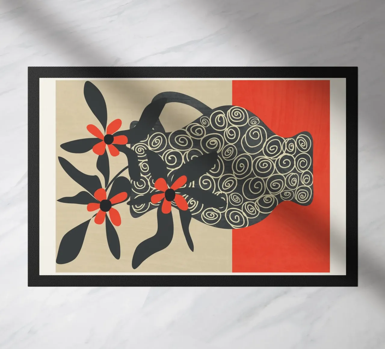 Modern Bloom 3 felpudo de Flow Line