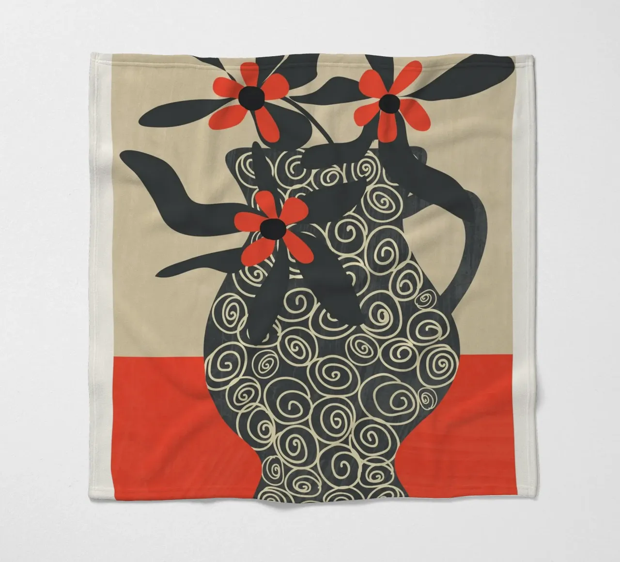 Modern Bloom 3 coperta in pile da Flow Line