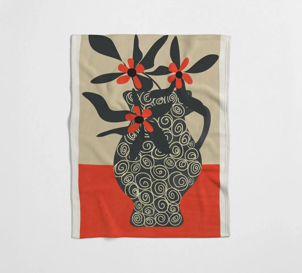 Modern Bloom 3 coperta in pile da Flow Line