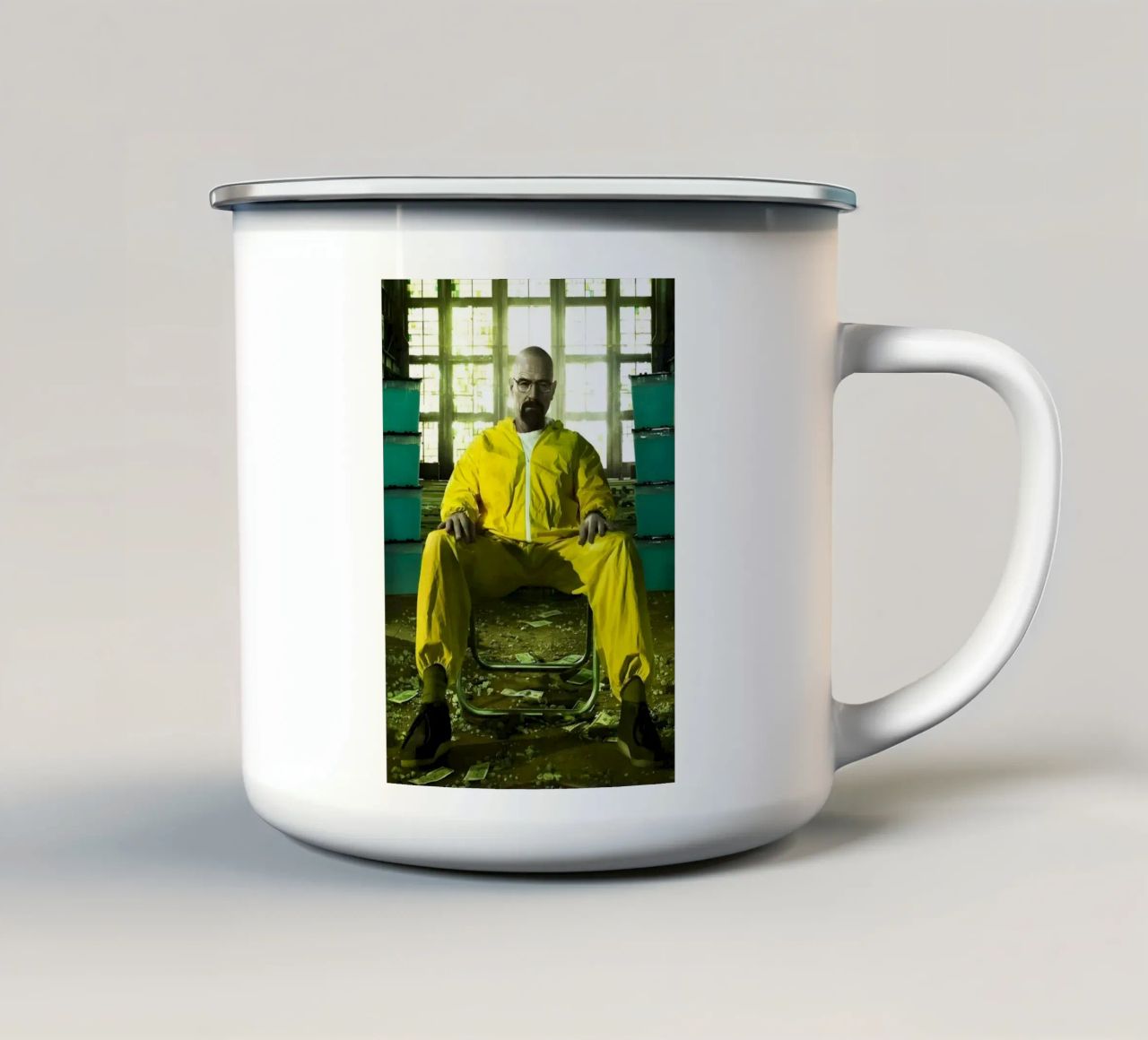 Walter White tazza in smalto da Low poly art