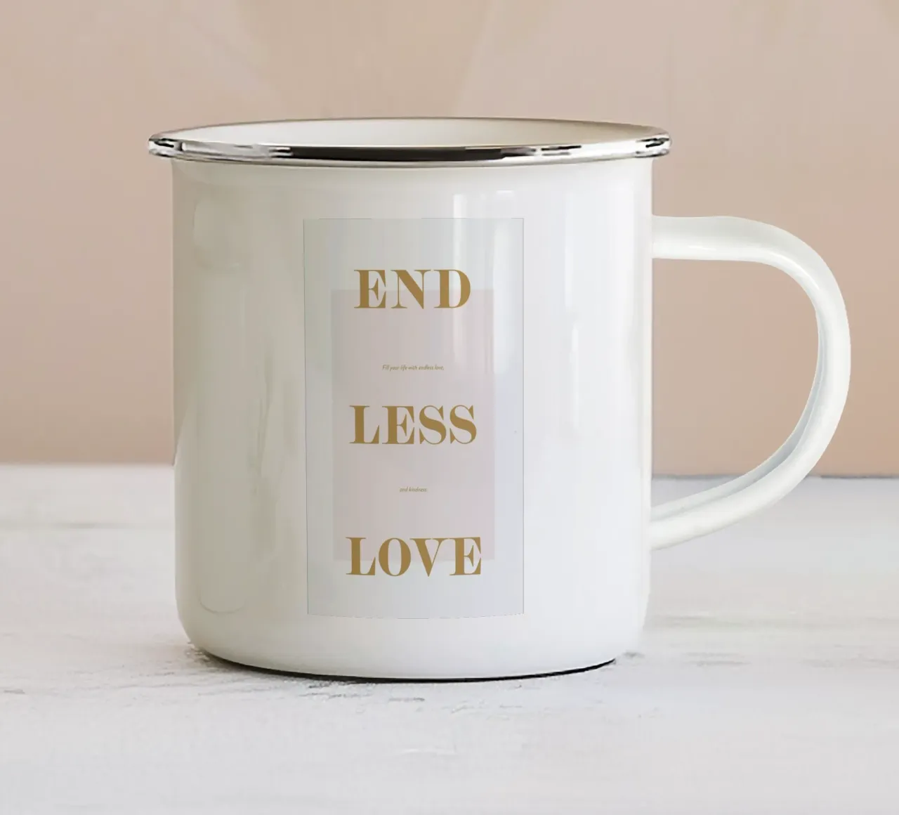 Endless Love tazza in smalto da Ayleen