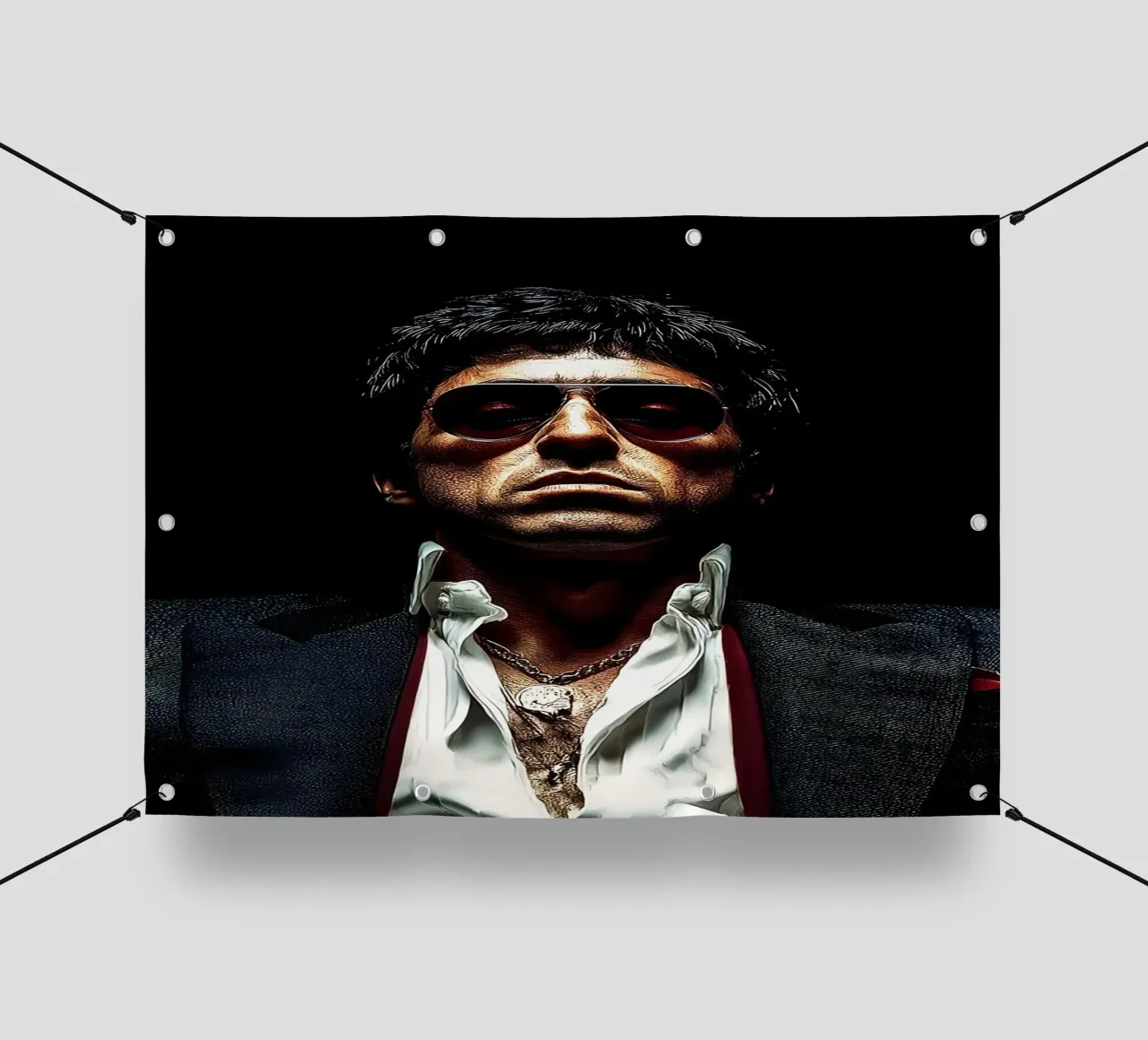 "Tony Montana, telo in pvc da Low poly art