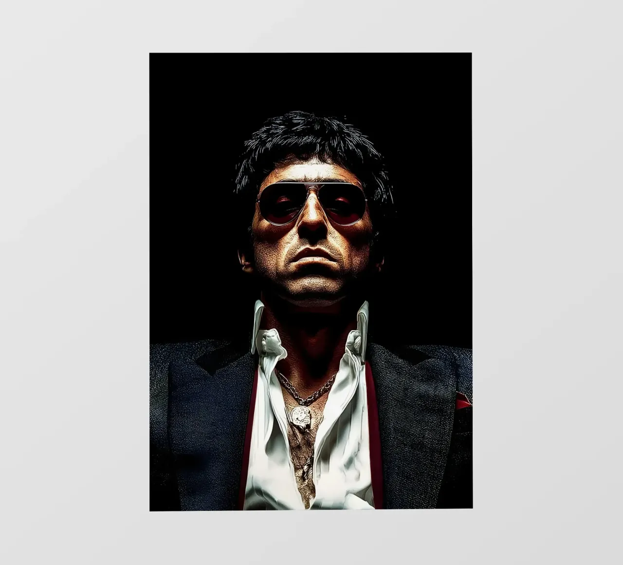 "Tony Montana, telo in pvc da Low poly art
