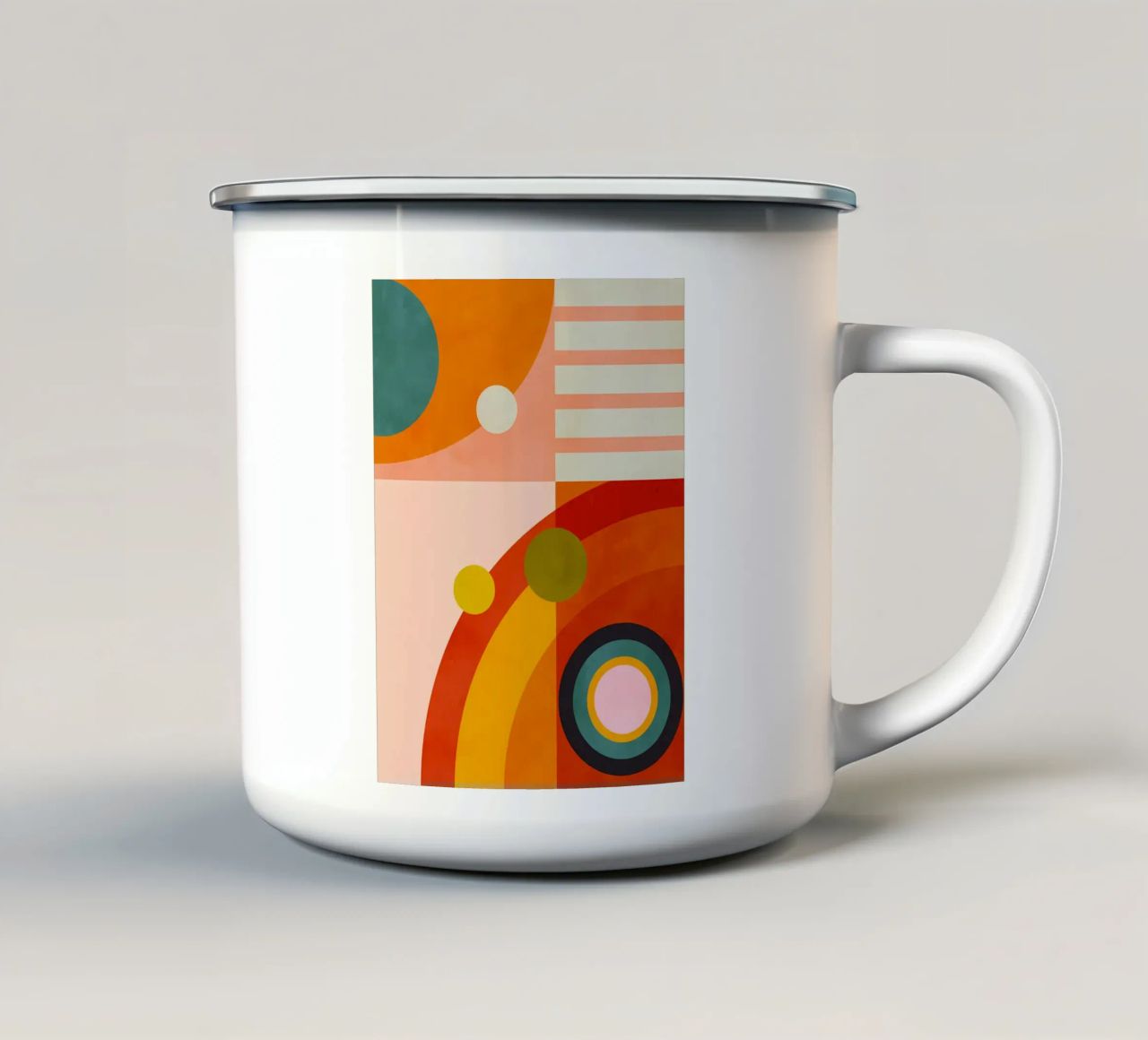 Orbita del colore tazza in smalto da kichirou