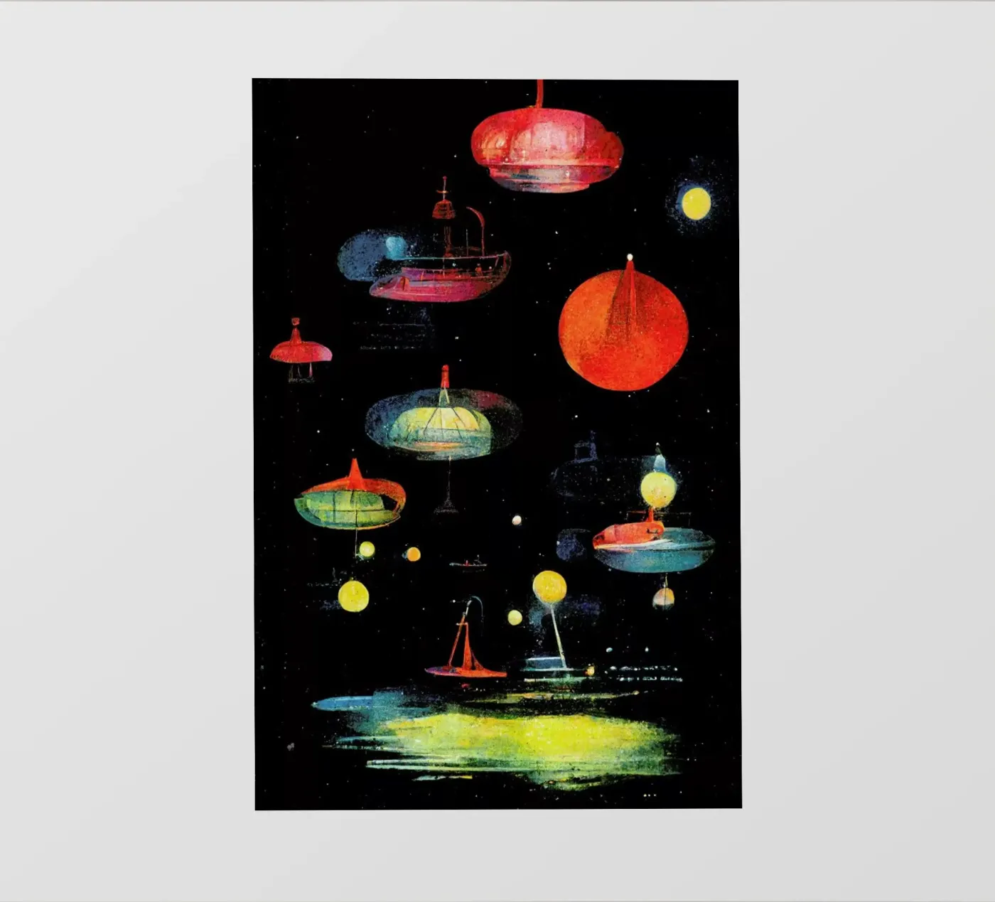 Lanterns backlit folie van treechild