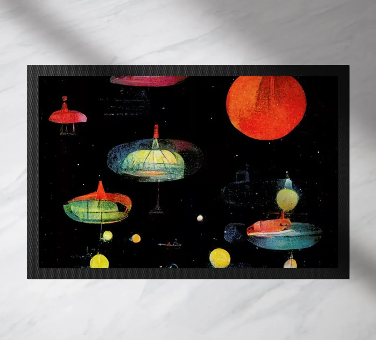 Lanterns doormat by treechild