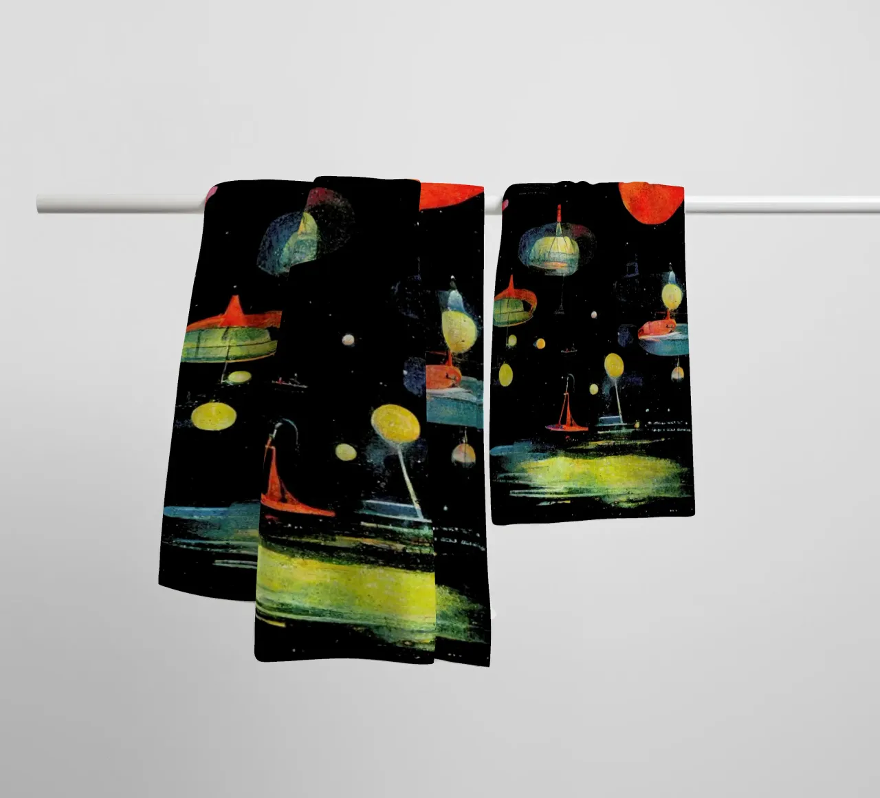 Lanterns badhanddoek van treechild