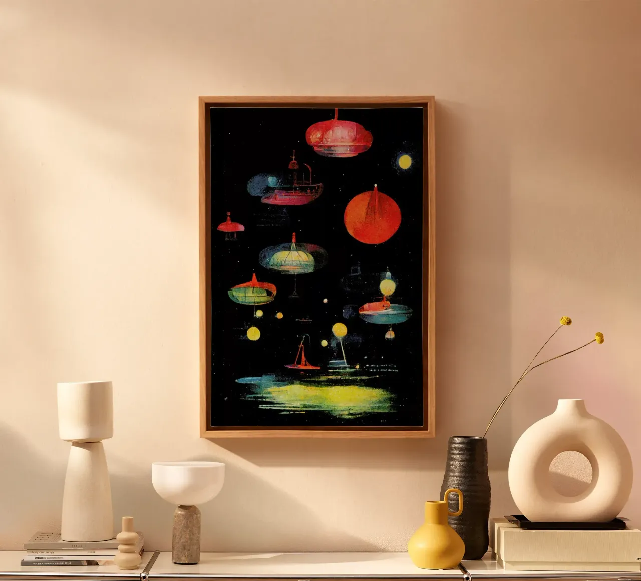 Lanterns tela con Cornice a cassetta da treechild