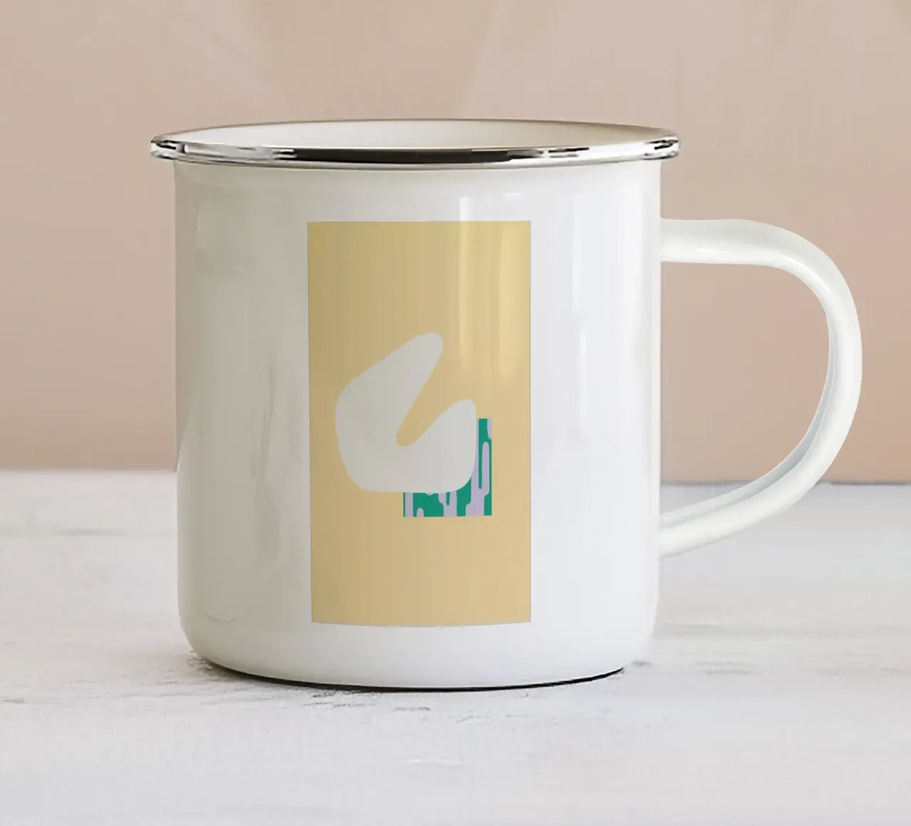 Shell, Maybe enamel mug by Jack Webster
