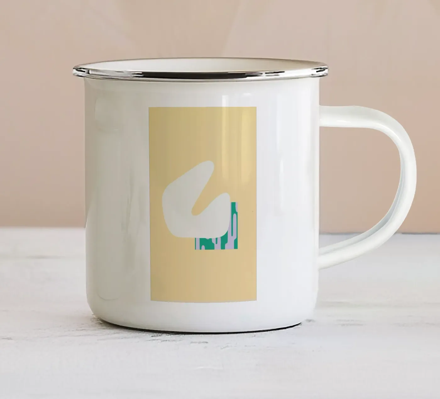 Shell, Maybe enamel mug by Jack Webster