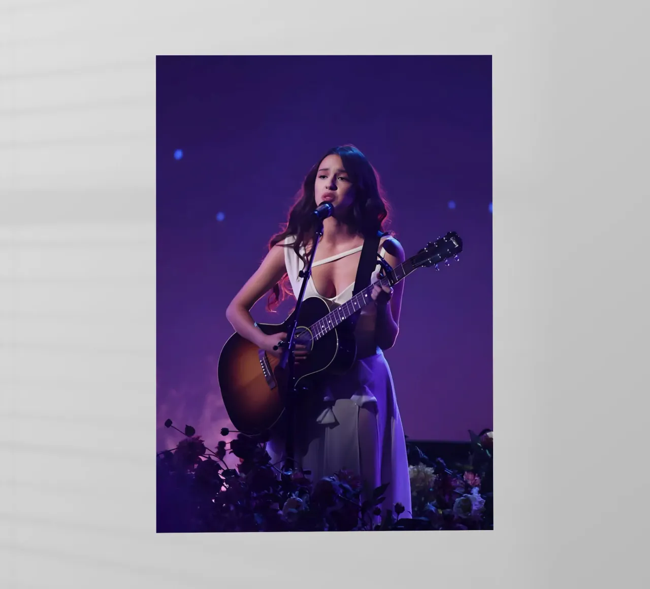 "Olivia Rodrigo pellicola backlit da Low poly art